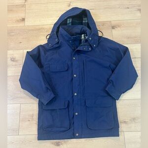 Vintage Men’s Eddie Bauer Hoodie Jacket Large Blue